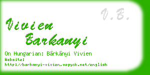 vivien barkanyi business card